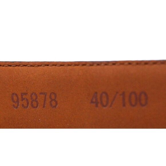 Lands' End BROWN GENUINE LEATHER 1"Wd CASUAL DRESS MEN'S BELT Sz 40/100 (62M - Picture 9 of 12